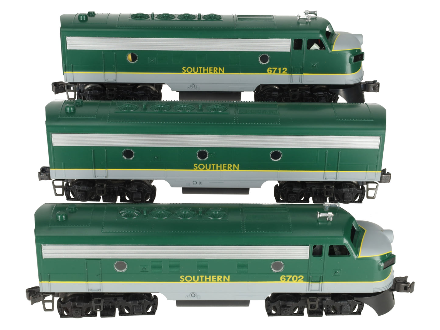 Williams F7108 O Gauge Southern F7 ABA Diesel Locomotive Set EX/Box