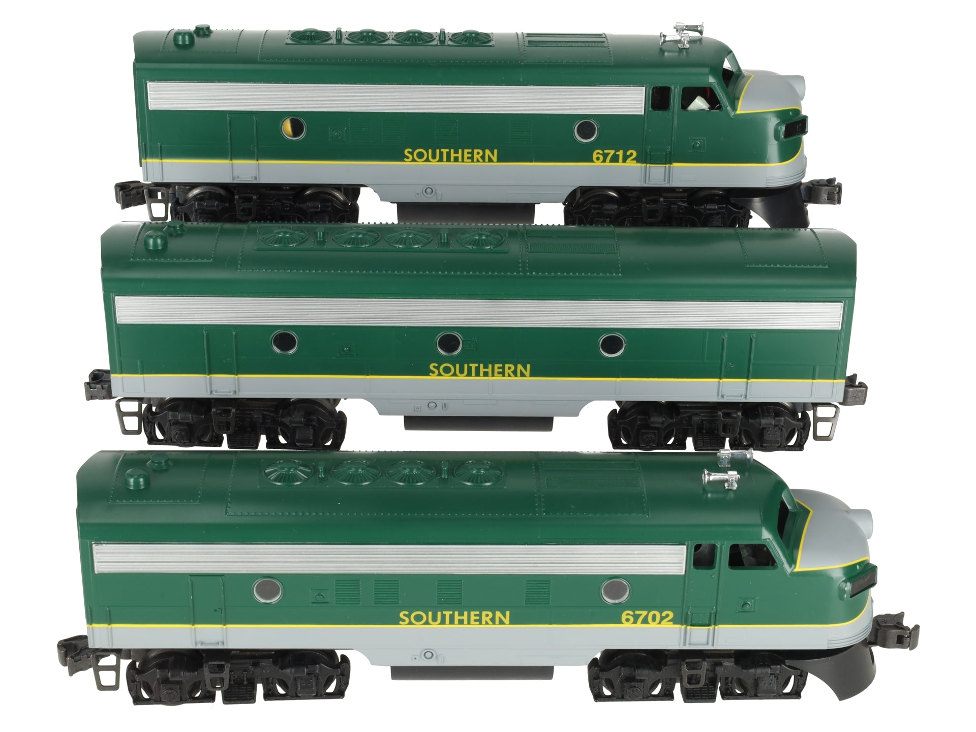 Williams F7108 O Gauge Southern F7 ABA Diesel Locomotive Set EX/Box