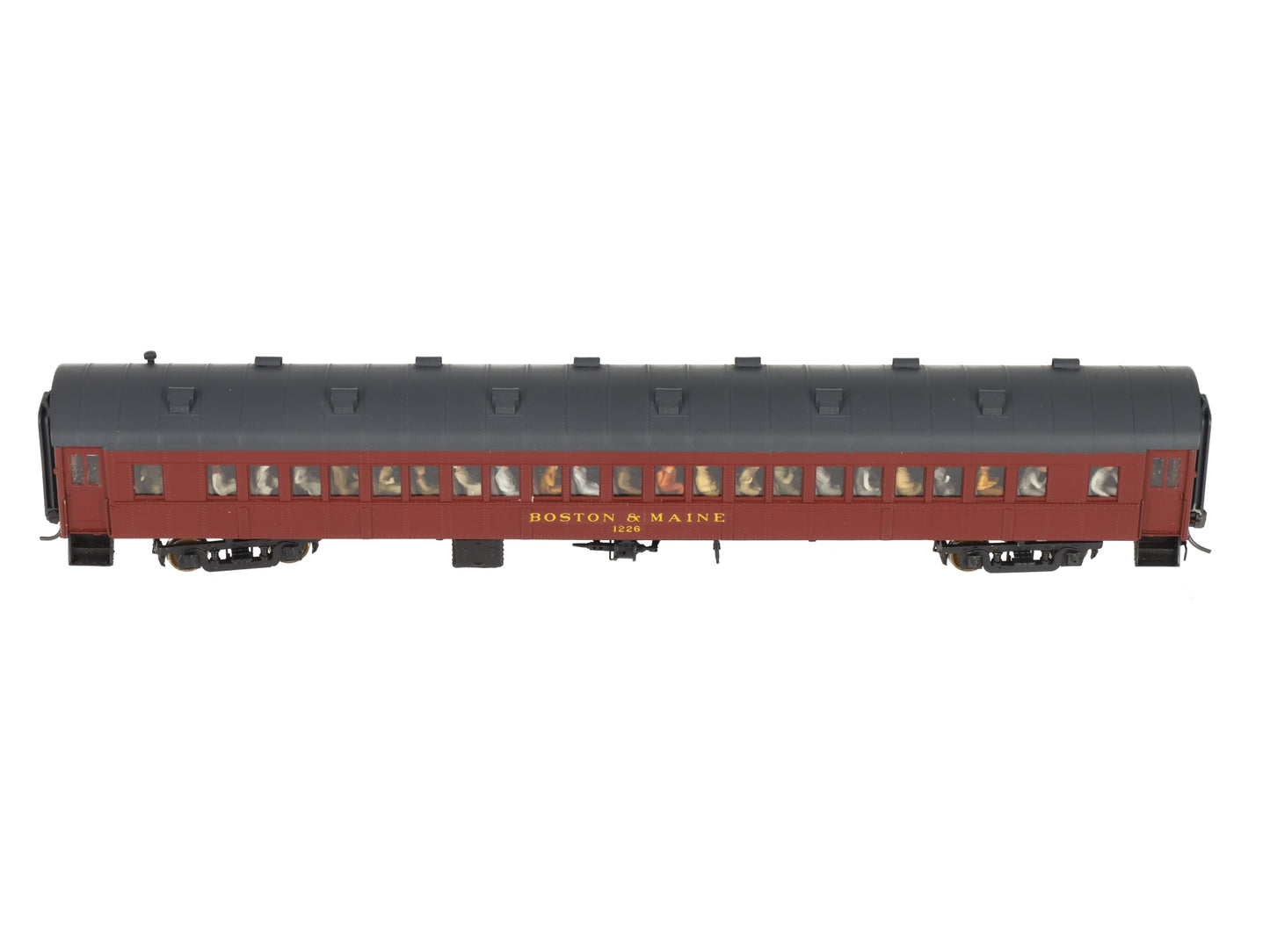 Rail Works R-245 HO BRASS Boston & Maine O-B Arch Roof Suburban Coach Car #1226/Box