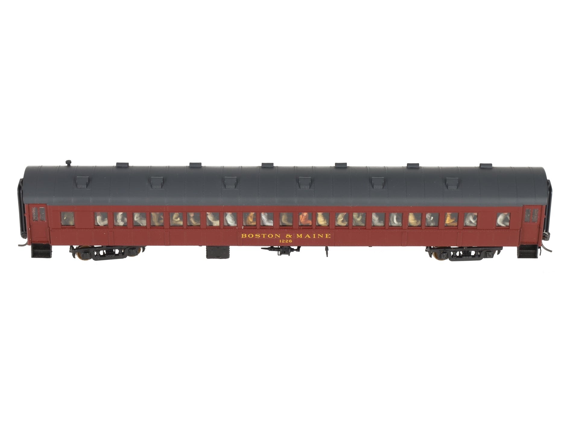 Rail Works R-245 HO BRASS Boston & Maine O-B Arch Roof Suburban Coach Car #1226/Box