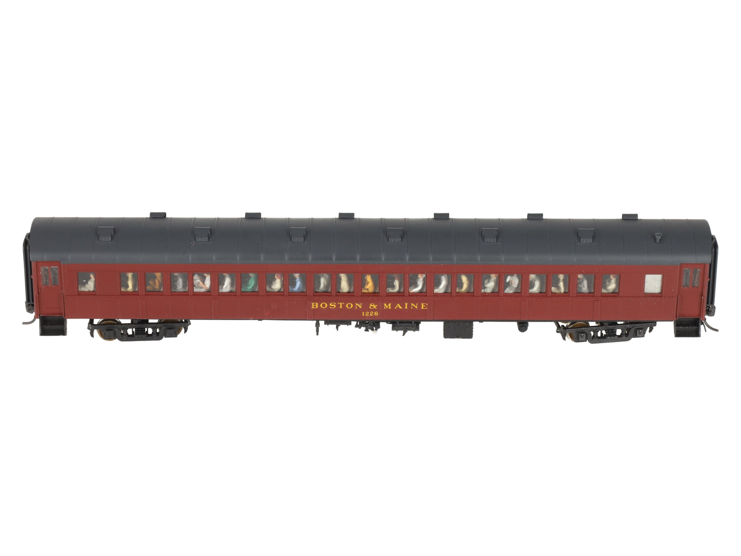Rail Works R-245 HO BRASS Boston & Maine O-B Arch Roof Suburban Coach Car #1226/Box