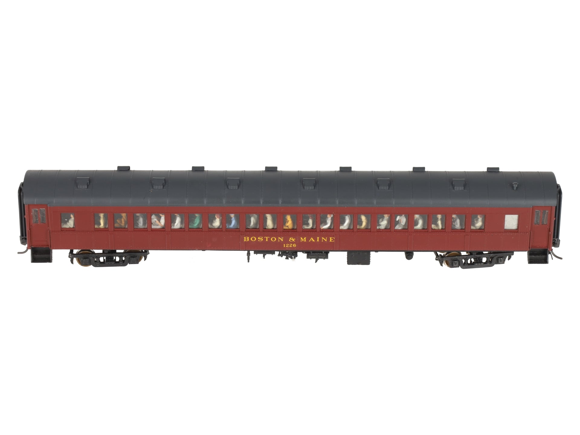 Rail Works R-245 HO BRASS Boston & Maine O-B Arch Roof Suburban Coach Car #1226/Box