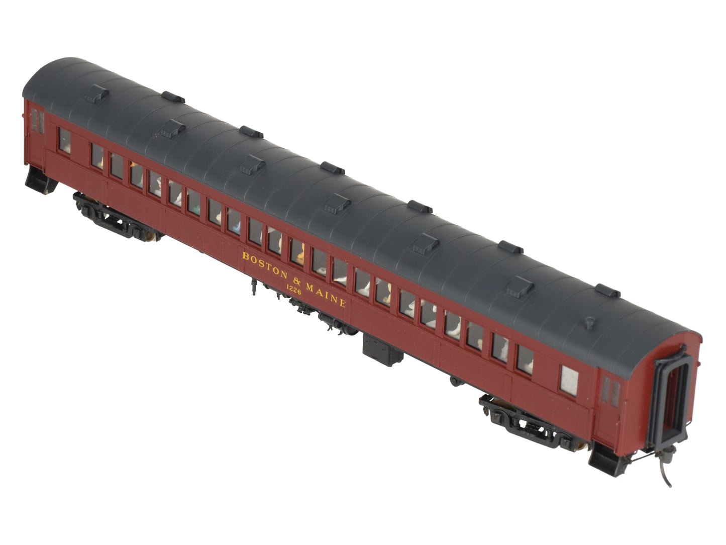 Rail Works R-245 HO BRASS Boston & Maine O-B Arch Roof Suburban Coach Car #1226/Box