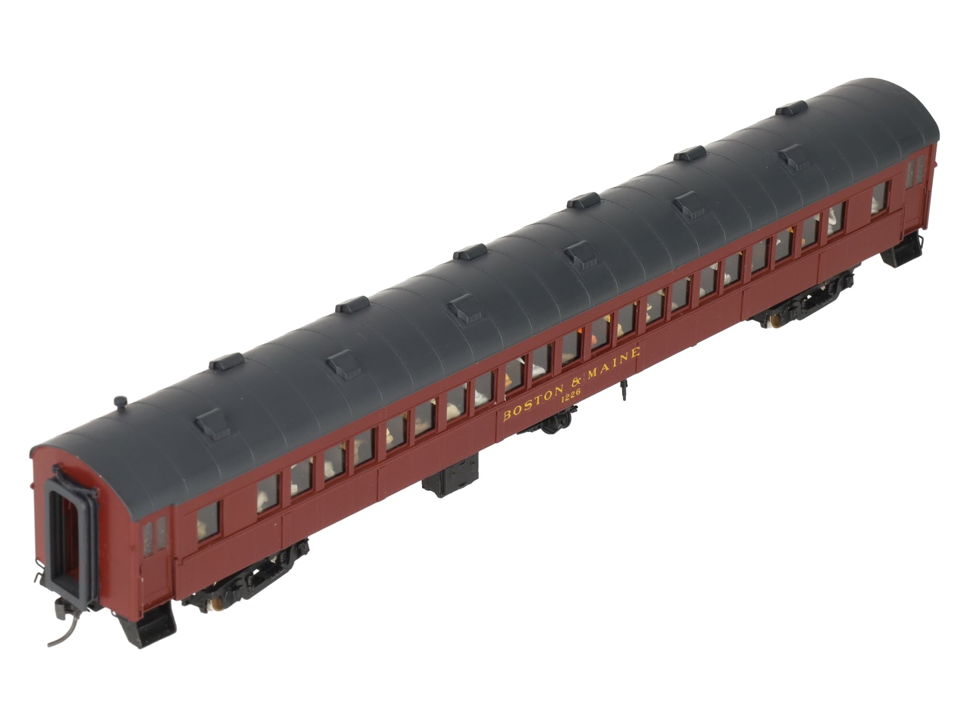 Rail Works R-245 HO BRASS Boston & Maine O-B Arch Roof Suburban Coach Car #1226/Box