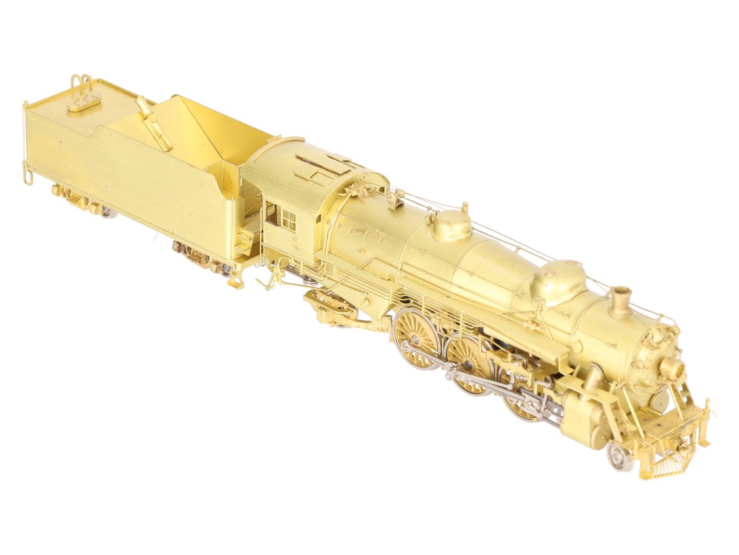 Sunset Models HO BRASS USRA Light 4-6-2 Steam Locomotive & Tender - Unpainted EX/Box