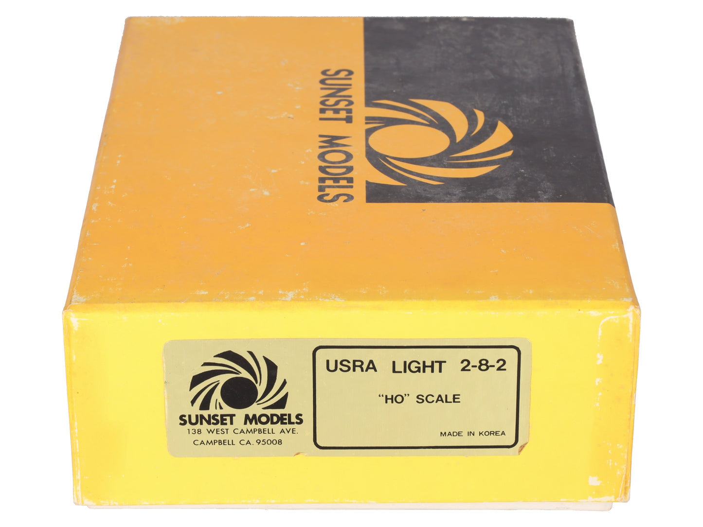 Sunset Models HO BRASS USRA Light 2-8-2 Steam Locomotive & Tender - Unpainted VG/Box