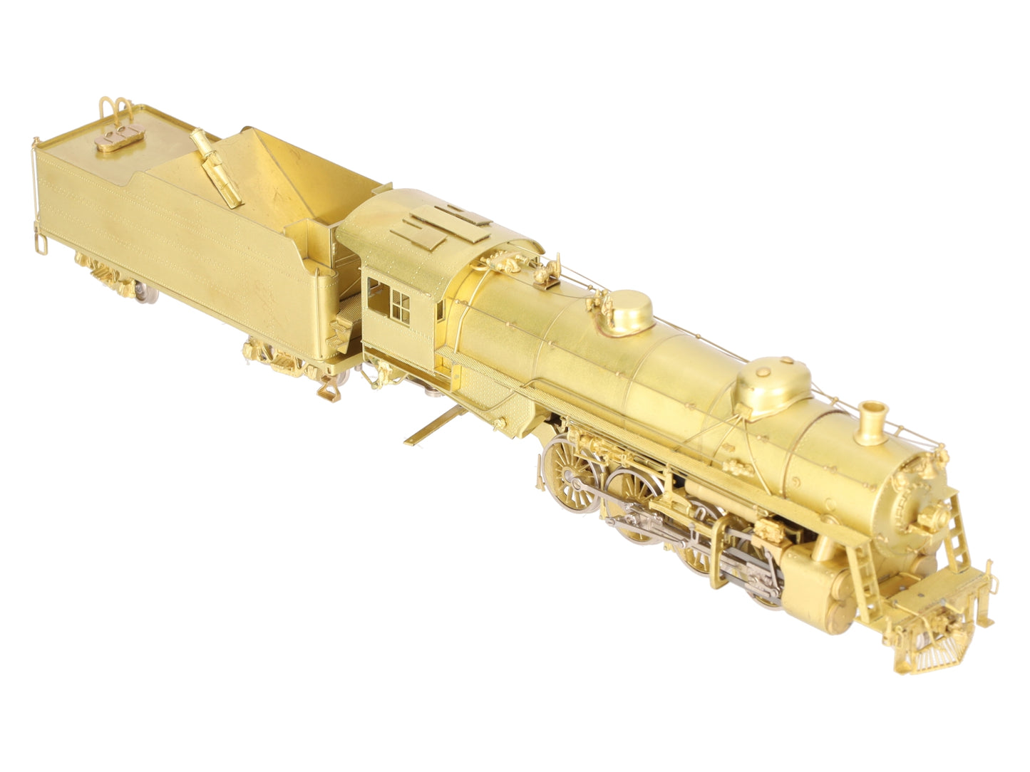Sunset Models HO BRASS USRA Light 2-8-2 Steam Locomotive & Tender - Unpainted VG/Box