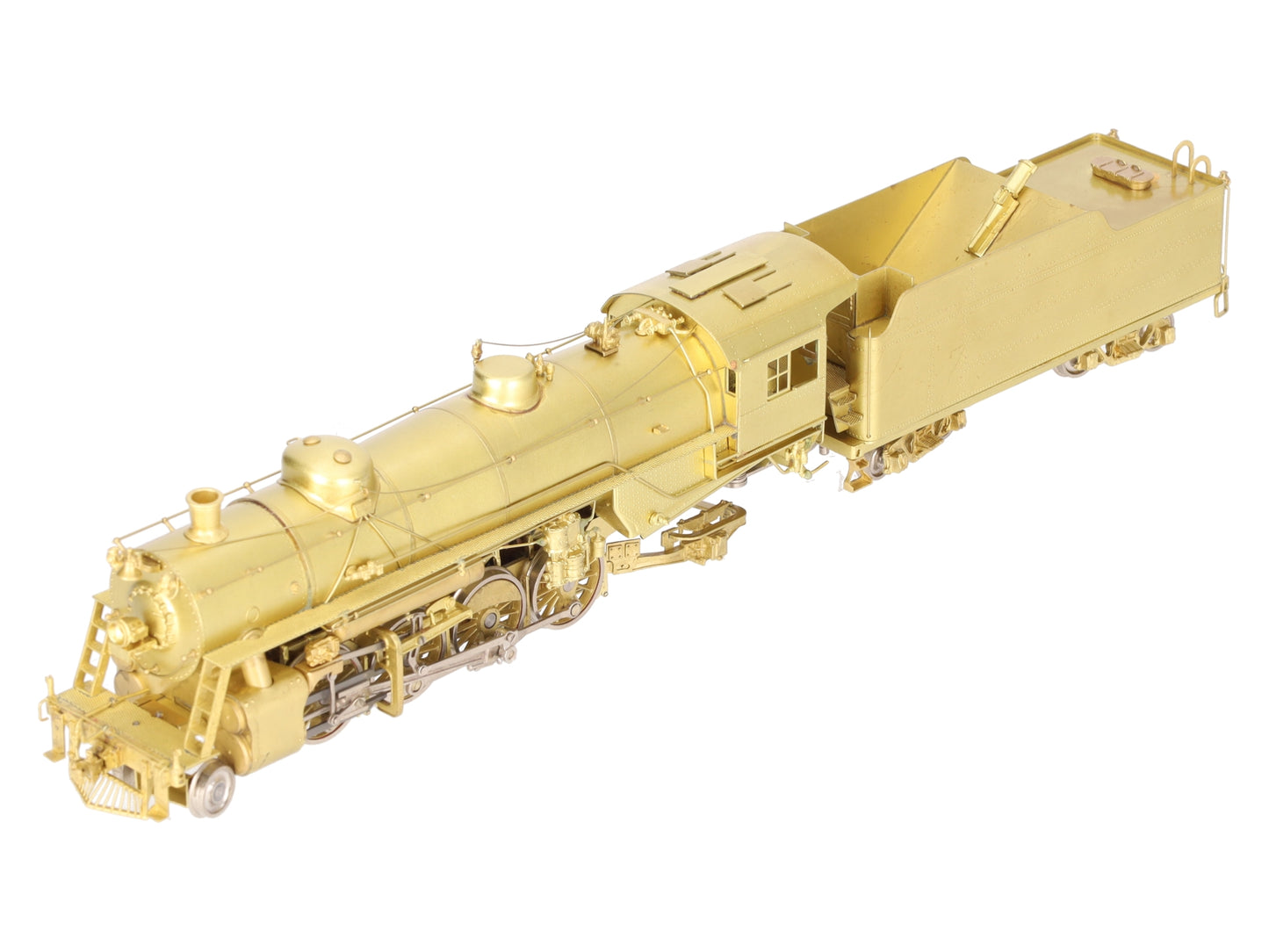 Sunset Models HO BRASS USRA Light 2-8-2 Steam Locomotive & Tender - Unpainted VG/Box