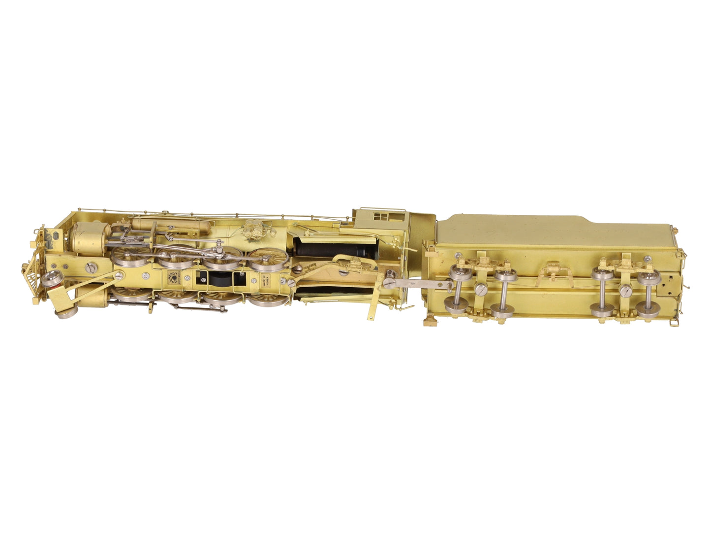 Sunset Models HO BRASS USRA Light 2-8-2 Steam Locomotive & Tender - Unpainted VG/Box