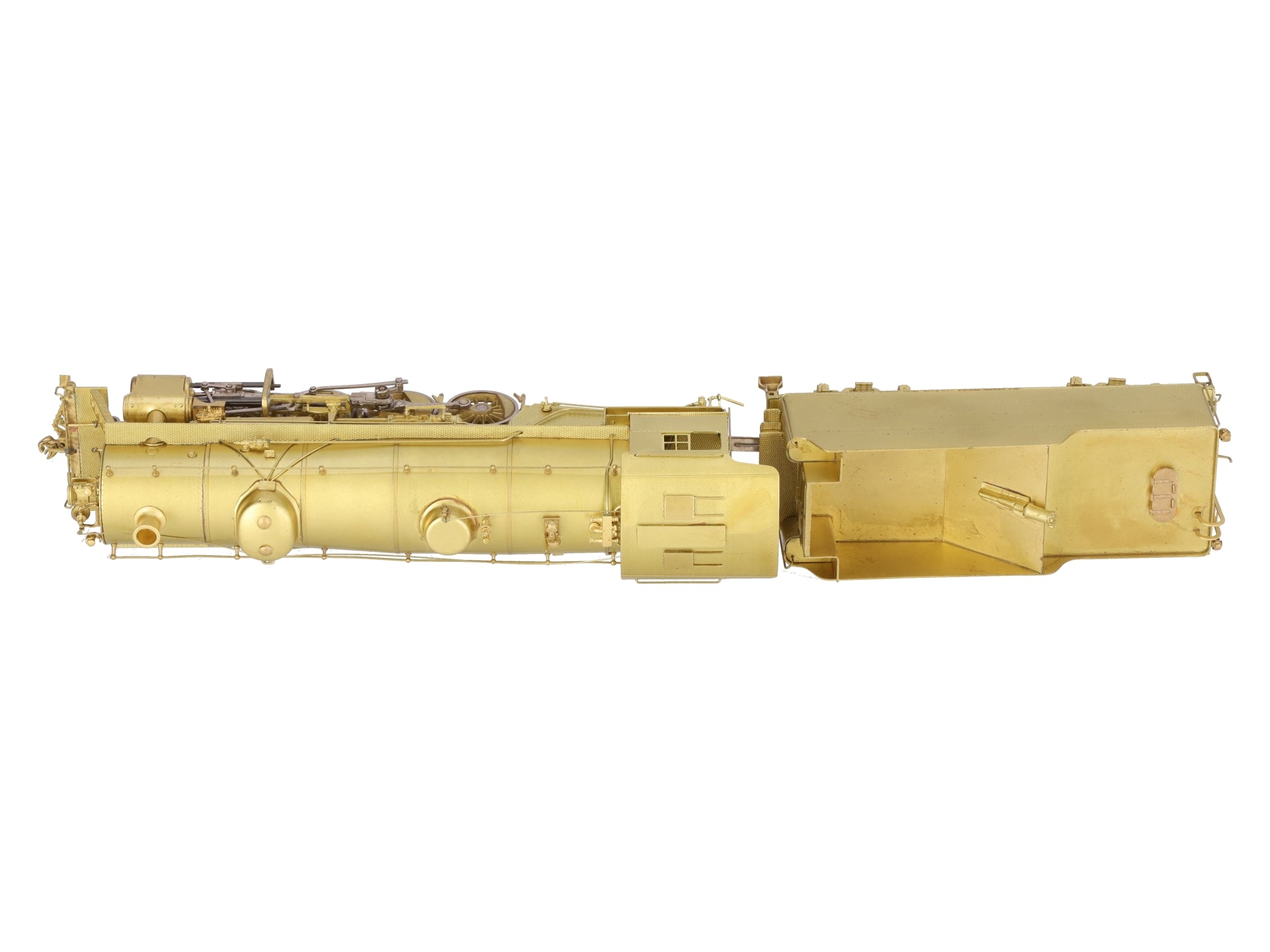 Sunset Models HO BRASS USRA Light 2-8-2 Steam Locomotive & Tender - Unpainted VG/Box