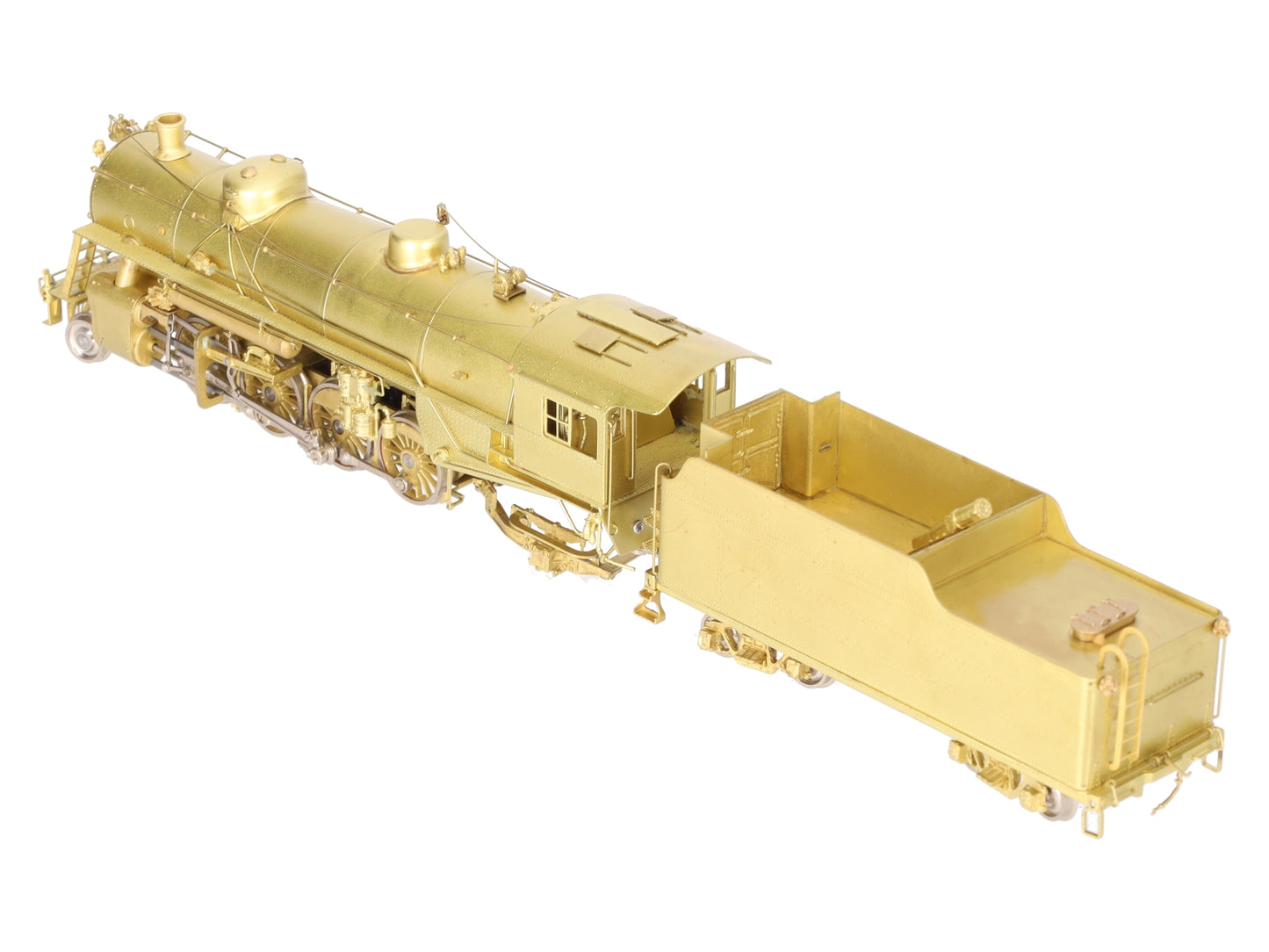 Sunset Models HO BRASS USRA Light 2-8-2 Steam Locomotive & Tender - Unpainted VG/Box