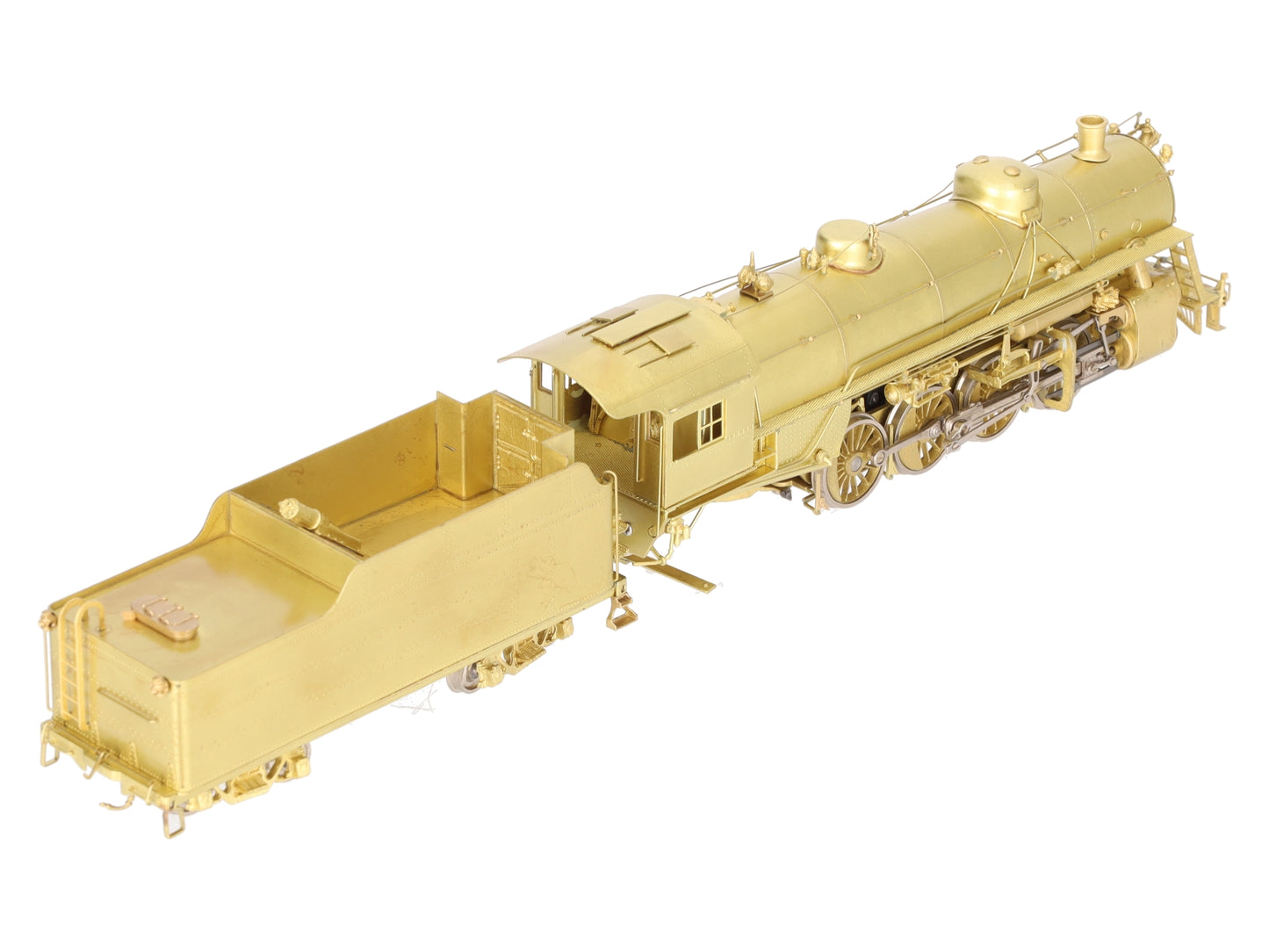 Sunset Models HO BRASS USRA Light 2-8-2 Steam Locomotive & Tender - Unpainted VG/Box