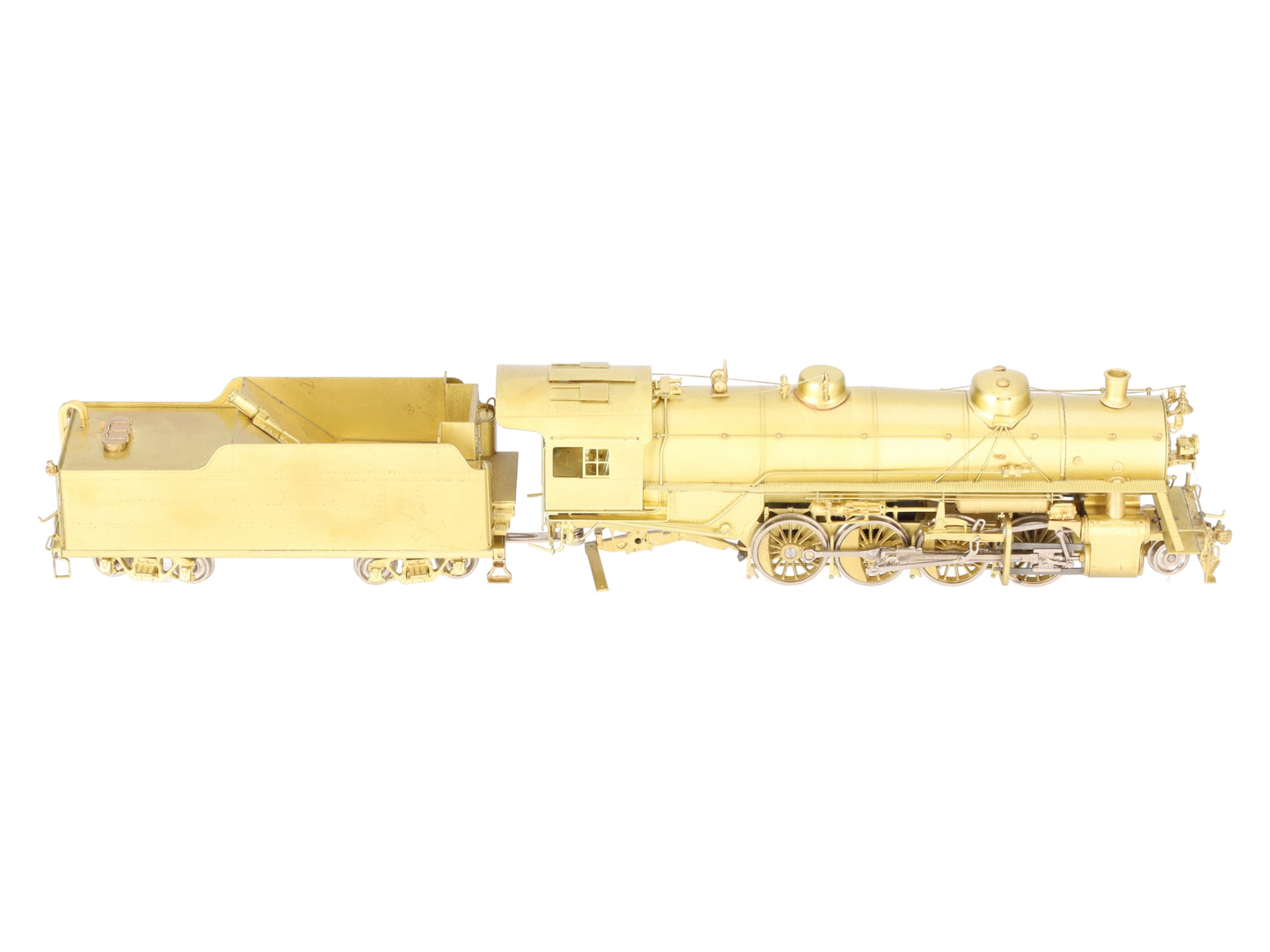 Sunset Models HO BRASS USRA Light 2-8-2 Steam Locomotive & Tender - Unpainted VG/Box