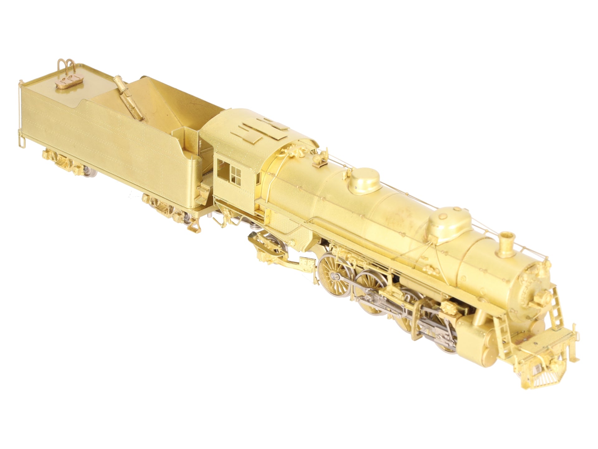 Sunset Models HO BRASS USRA Light 2-8-2 Steam Locomotive & Tender - Unpainted VG/Box