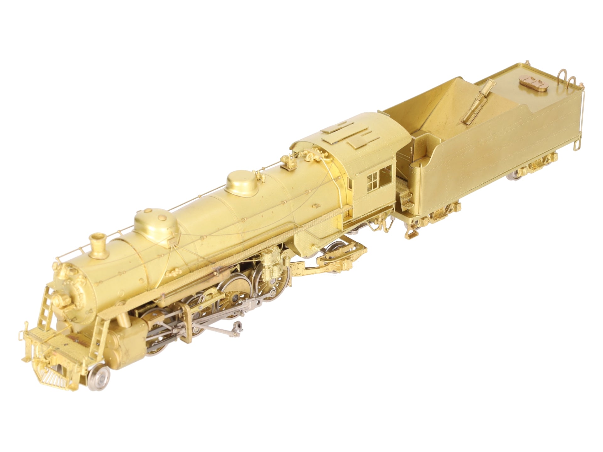 Sunset Models HO BRASS USRA Light 2-8-2 Steam Locomotive & Tender - Unpainted VG/Box