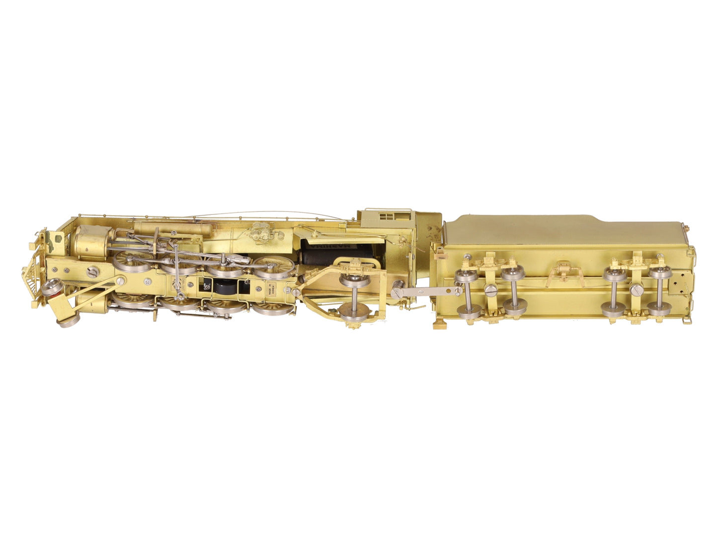 Sunset Models HO BRASS USRA Light 2-8-2 Steam Locomotive & Tender - Unpainted VG/Box