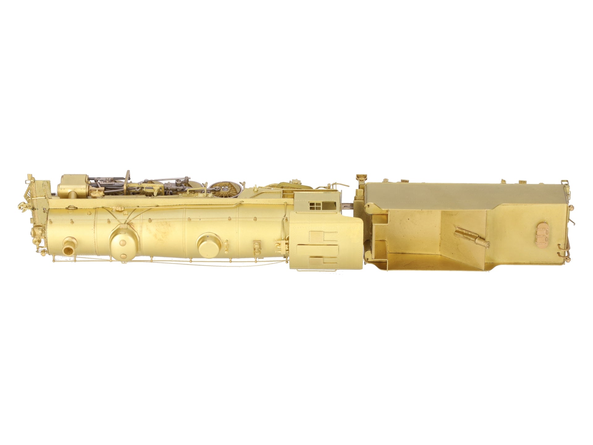 Sunset Models HO BRASS USRA Light 2-8-2 Steam Locomotive & Tender - Unpainted VG/Box