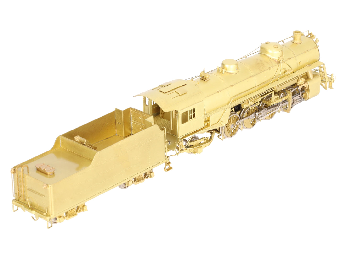 Sunset Models HO BRASS USRA Light 2-8-2 Steam Locomotive & Tender - Unpainted VG/Box