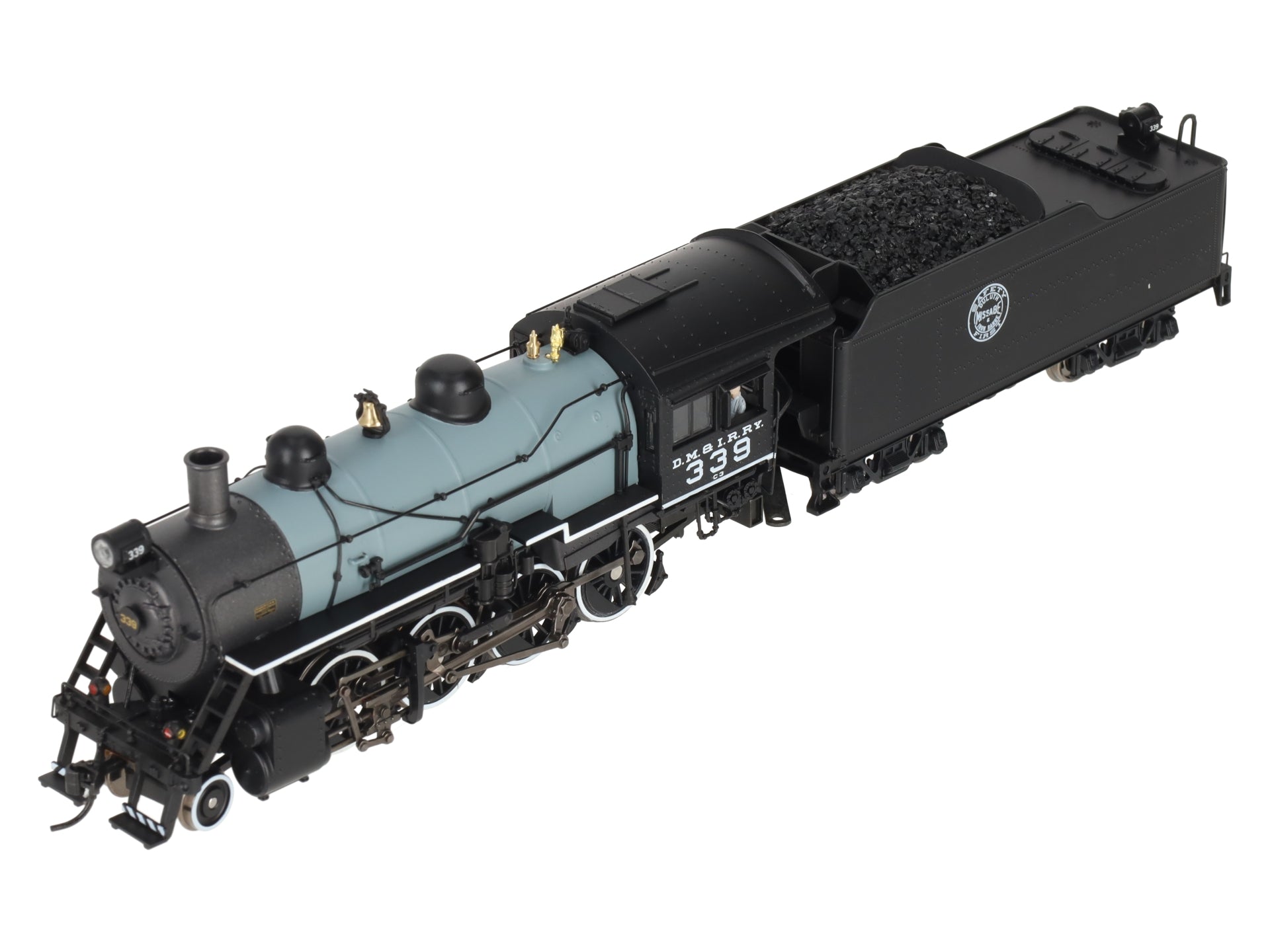 Broadway Limited 6344 HO DMIR 2-8-0 Consolidation Steam Loco #339 w/DCC&Sound
