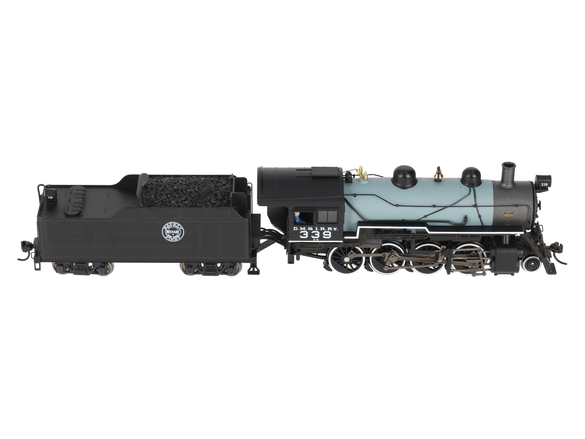 Broadway Limited 6344 HO DMIR 2-8-0 Consolidation Steam Loco #339 w/DCC&Sound