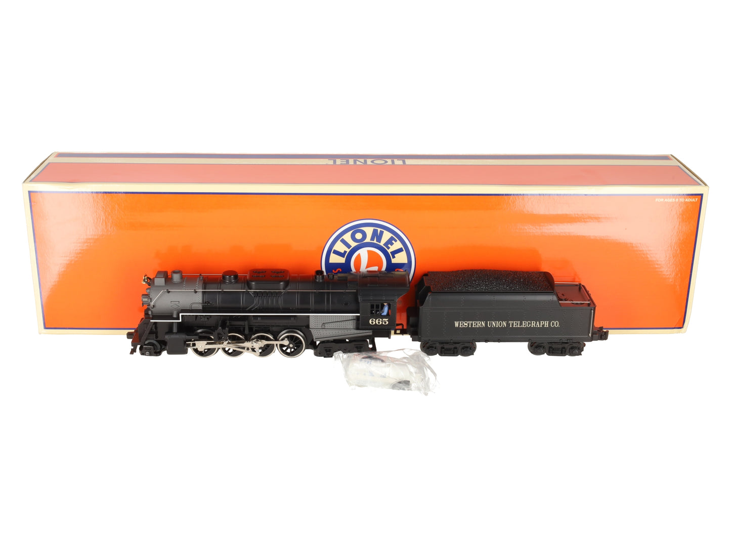 Lionel 6-28665 O Gauge Western Union 2-8-4 Steam Locomotive #665 EX/Box