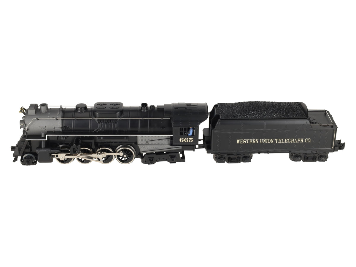Lionel 6-28665 O Gauge Western Union 2-8-4 Steam Locomotive #665