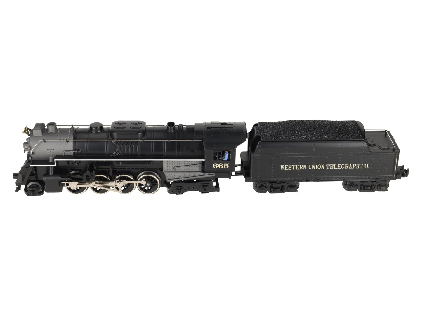 Lionel 6-28665 O Gauge Western Union 2-8-4 Steam Locomotive #665 EX/Box