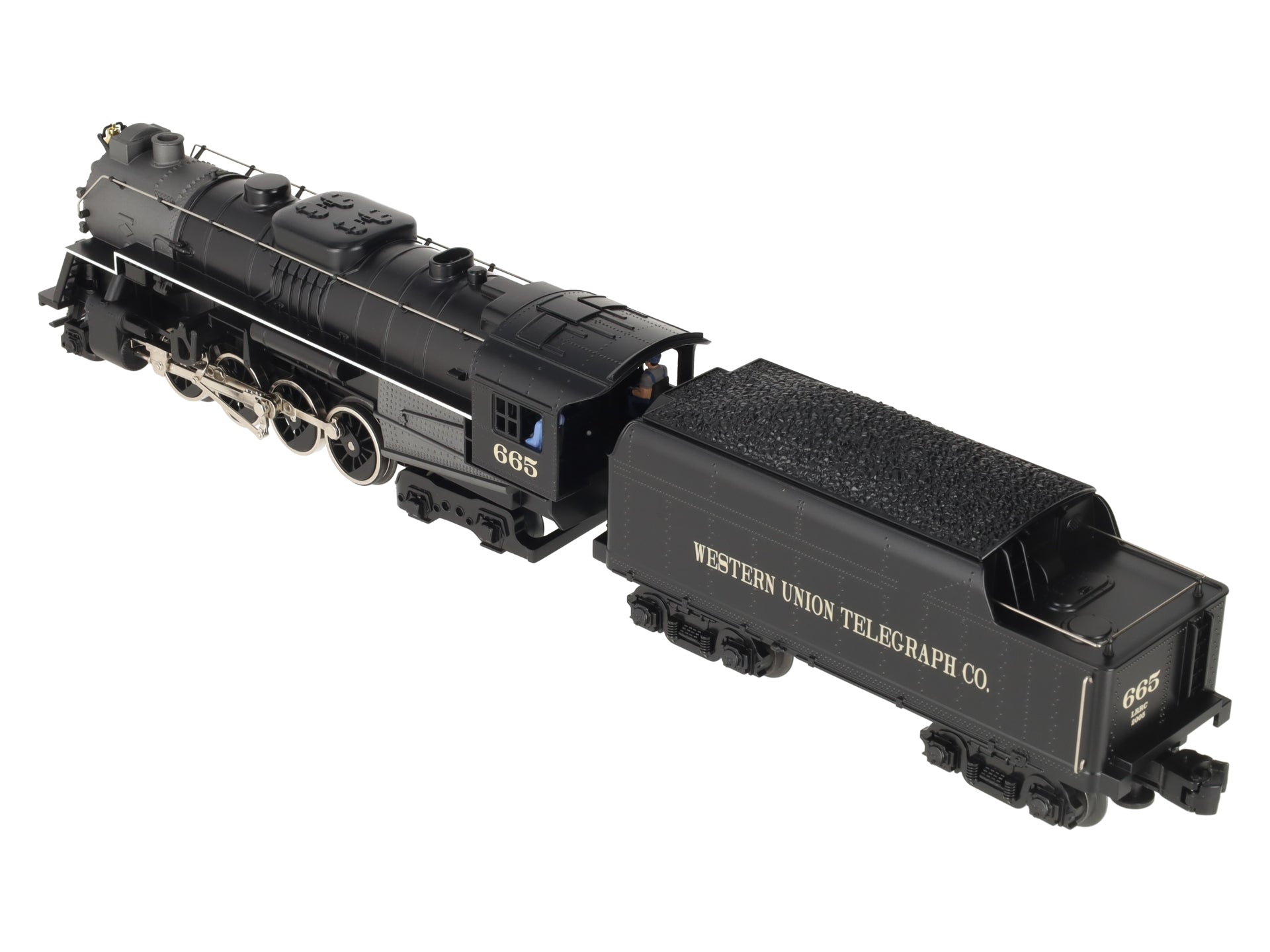 Lionel 6-28665 O Gauge Western Union 2-8-4 Steam Locomotive #665 EX/Box