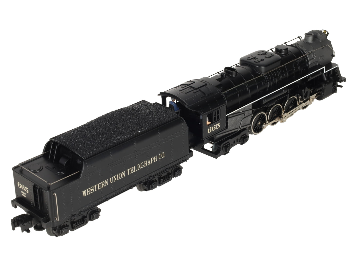 Lionel 6-28665 O Gauge Western Union 2-8-4 Steam Locomotive #665 EX/Box