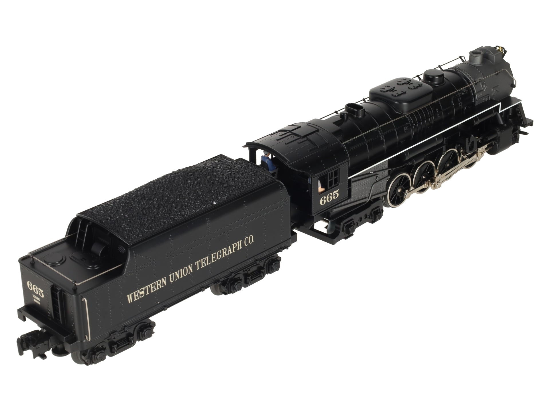 Lionel 6-28665 O Gauge Western Union 2-8-4 Steam Locomotive #665 EX/Box