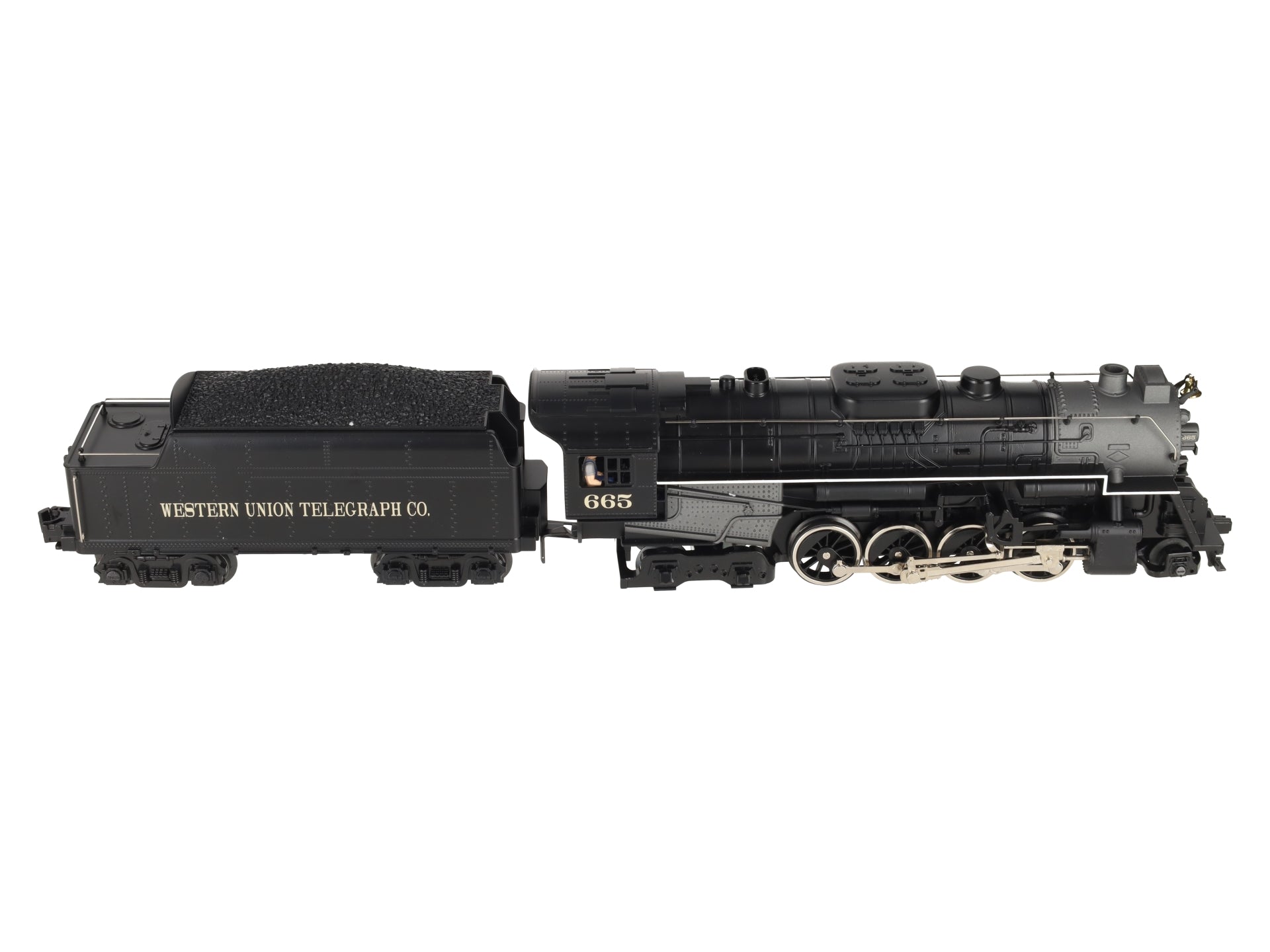 Lionel 6-28665 O Gauge Western Union 2-8-4 Steam Locomotive #665 EX/Box