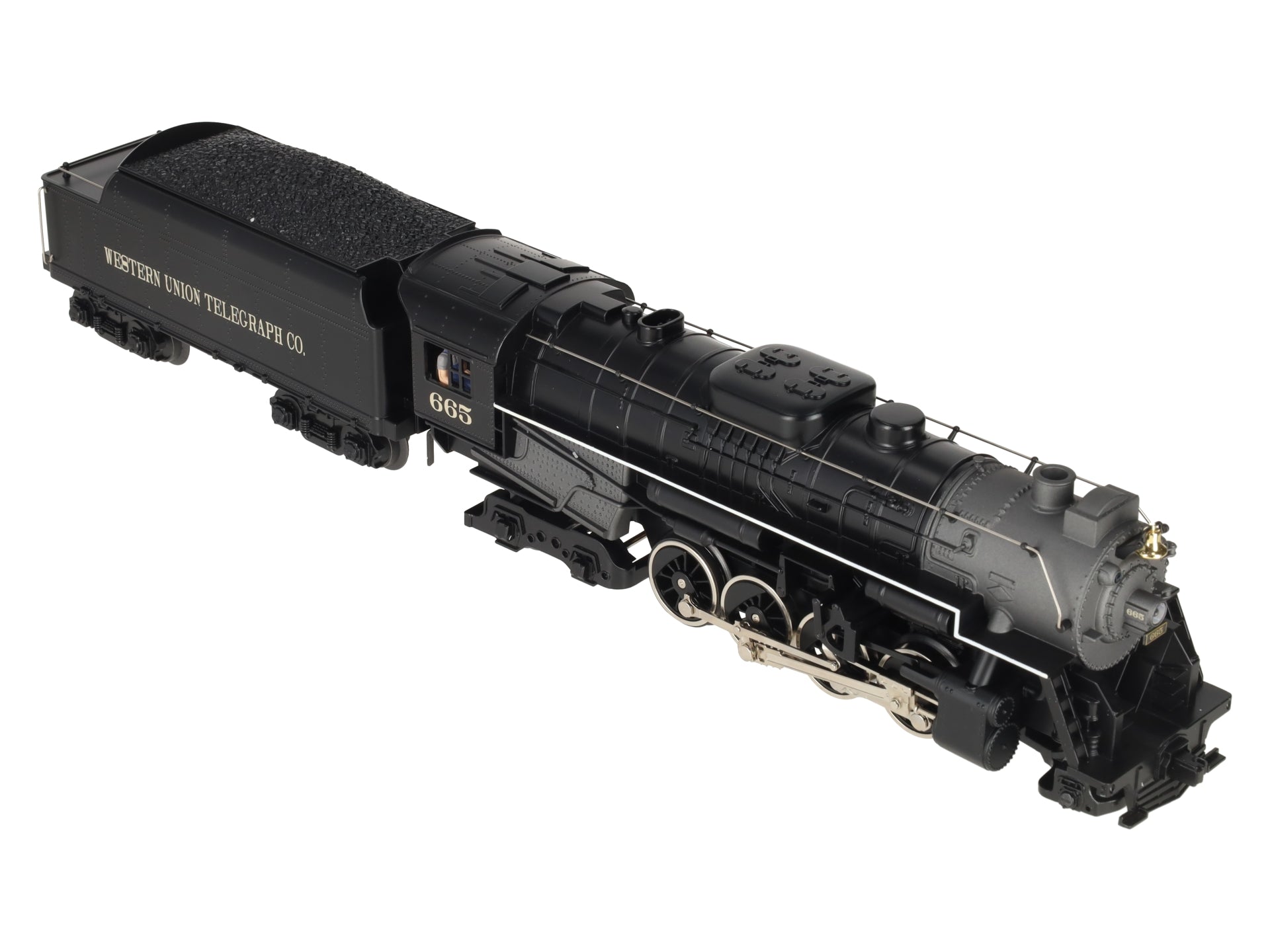 Lionel 6-28665 O Gauge Western Union 2-8-4 Steam Locomotive #665 EX/Box