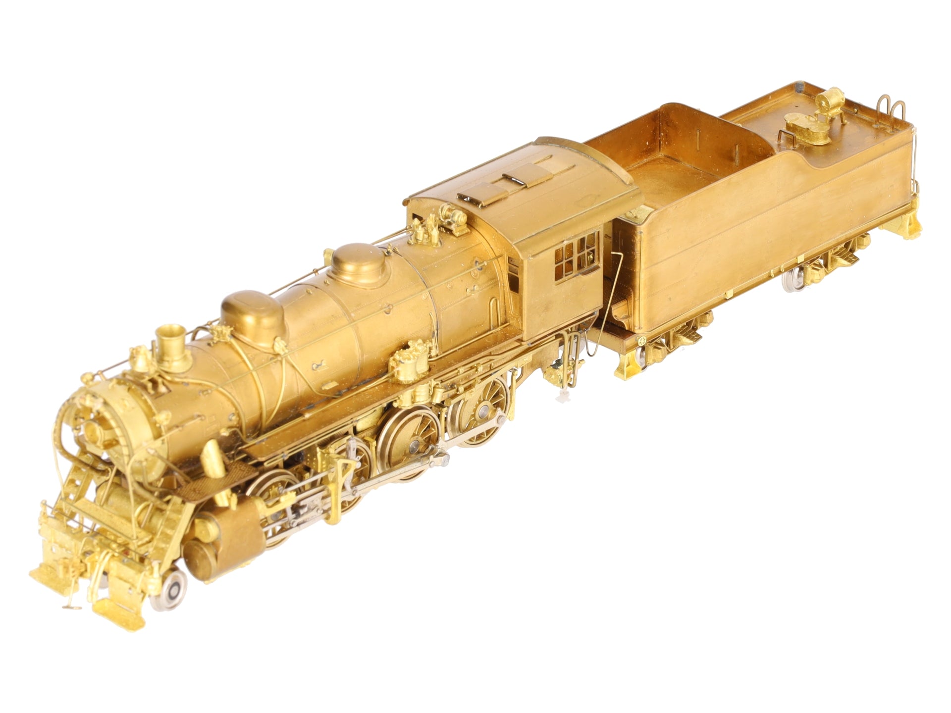 New England Rail Service HO Brass Class CV M-3a 2-8-0 Loco & Tender- Unpainted EX/Box