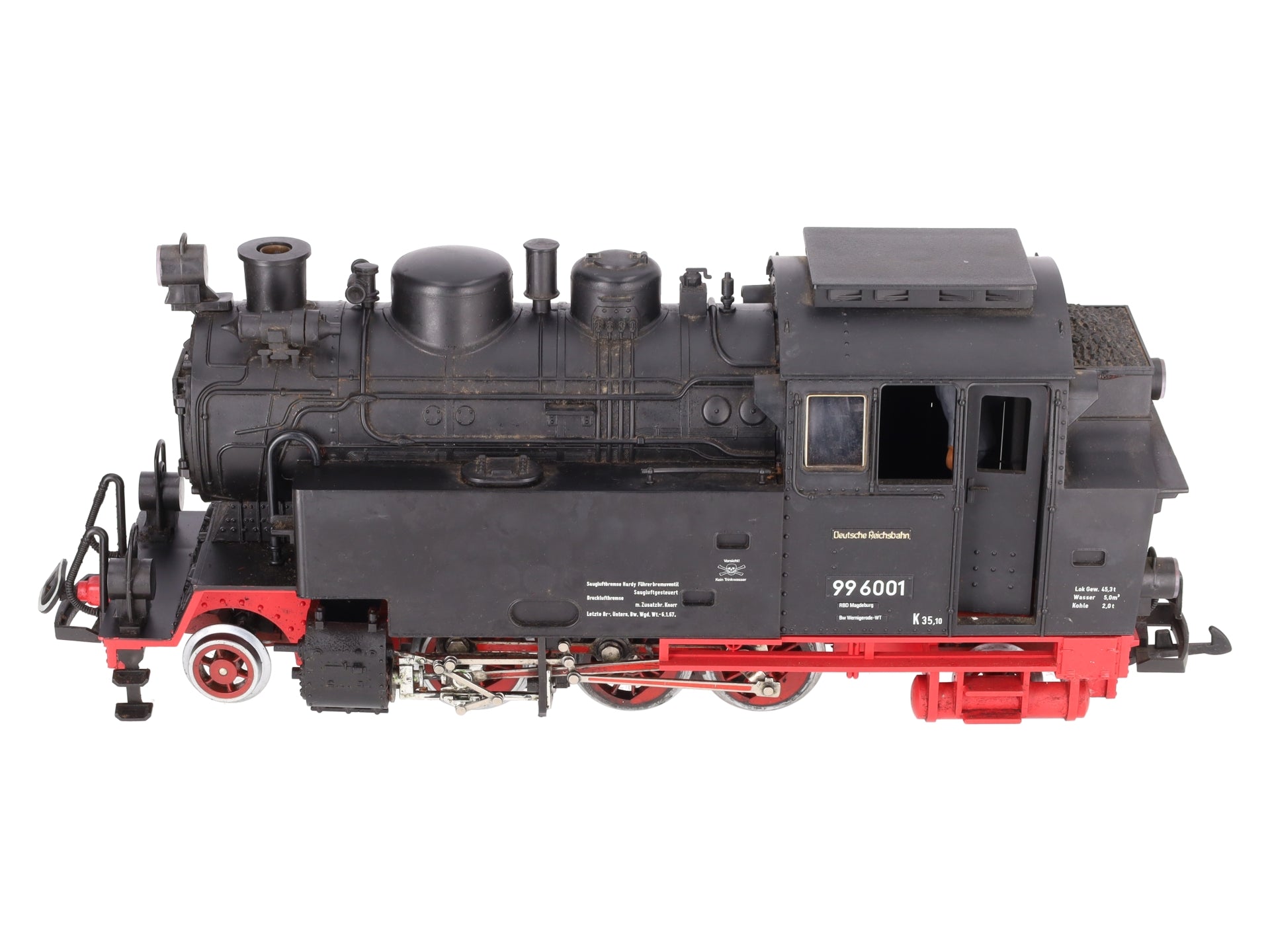 LGB 2080 G Scale Deutsche Reichsbahn 2-6-2 Steam Locomotive #996001 VG