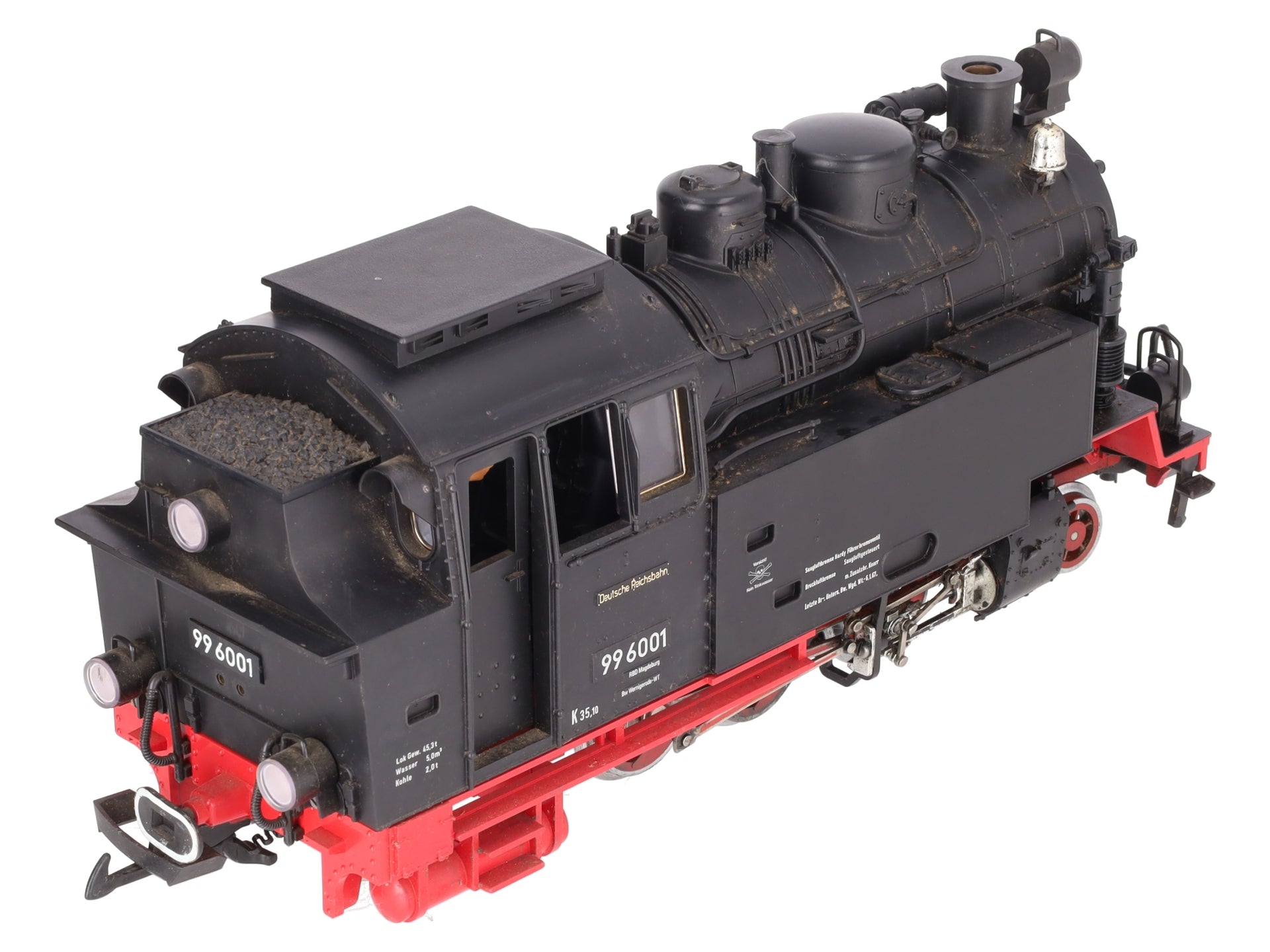 LGB 2080 G Scale Deutsche Reichsbahn 2-6-2 Steam Locomotive #996001 VG