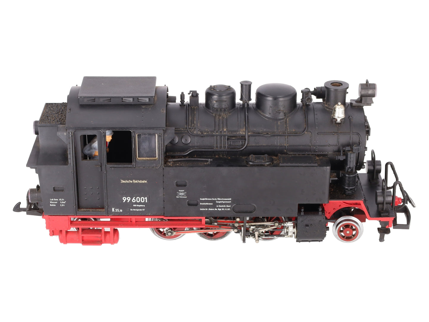 LGB 2080 G Scale Deutsche Reichsbahn 2-6-2 Steam Locomotive #996001 VG
