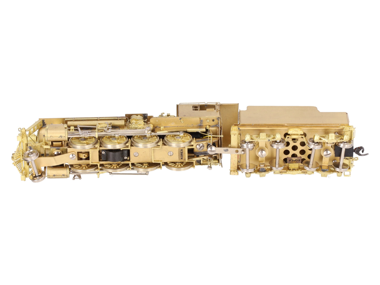 New England Rail Service HO Brass Class B&M K-7 2-8-0 Loco & Tender- Unpainted EX/Box