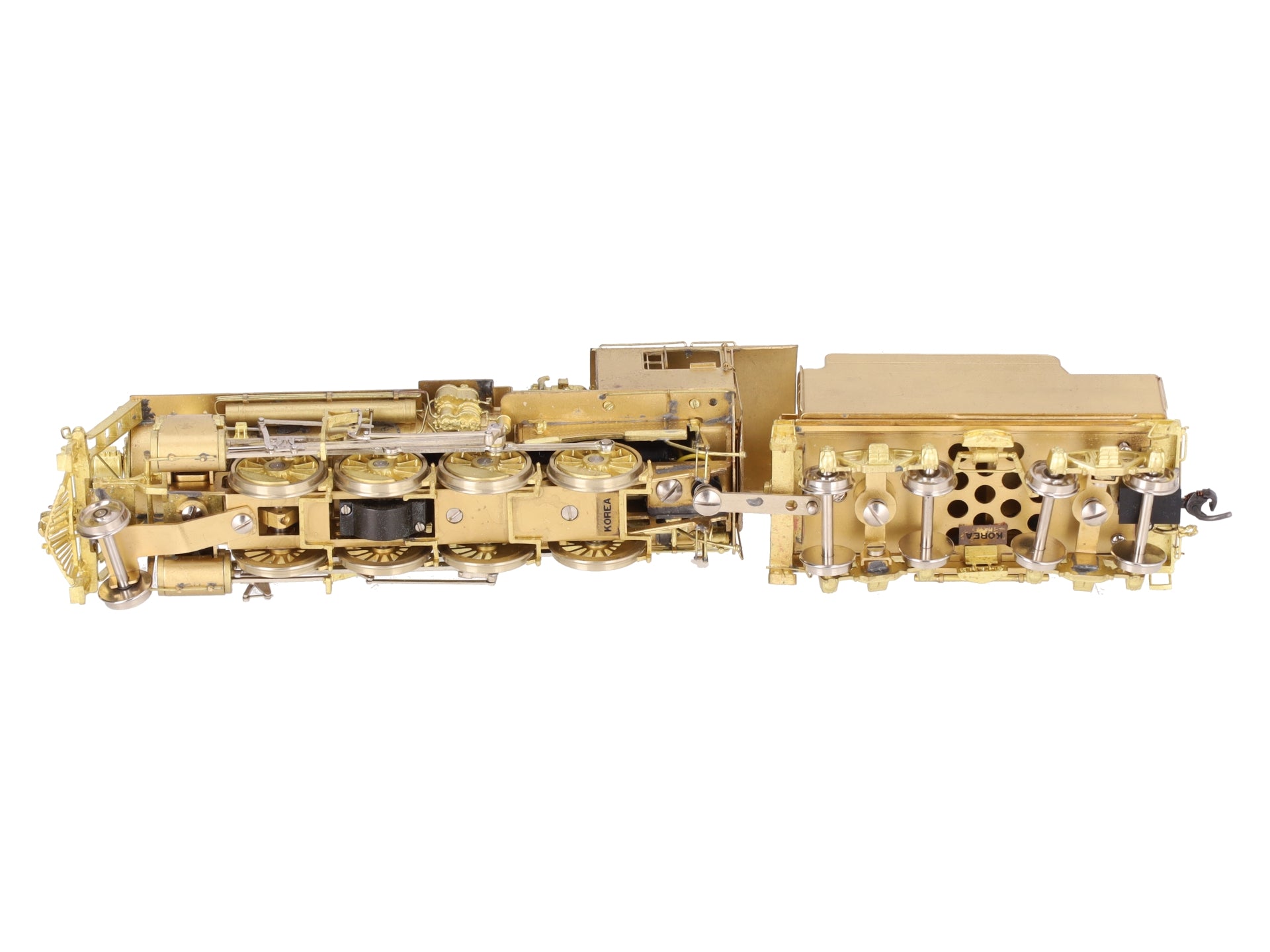 New England Rail Service HO Brass Class B&M K-7 2-8-0 Loco & Tender- Unpainted EX/Box