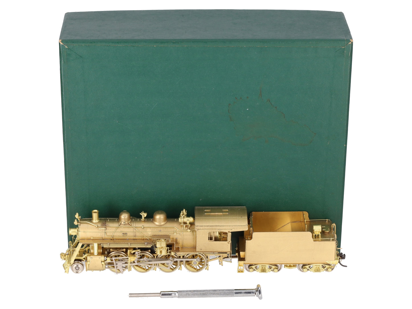 New England Rail Service HO Brass Class B&M K-7 2-8-0 Loco & Tender- Unpainted EX/Box