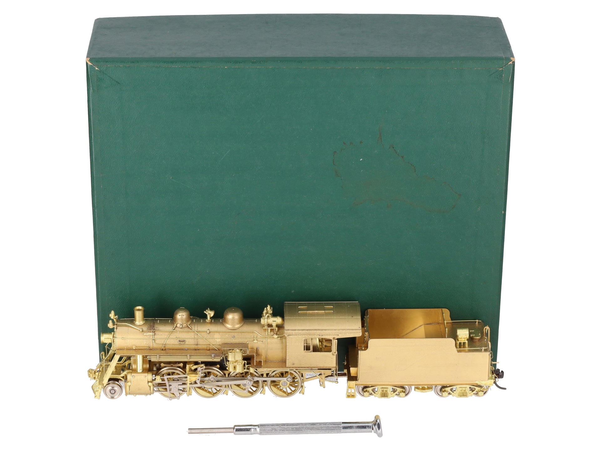 New England Rail Service HO Brass Class B&M K-7 2-8-0 Loco & Tender- Unpainted EX/Box