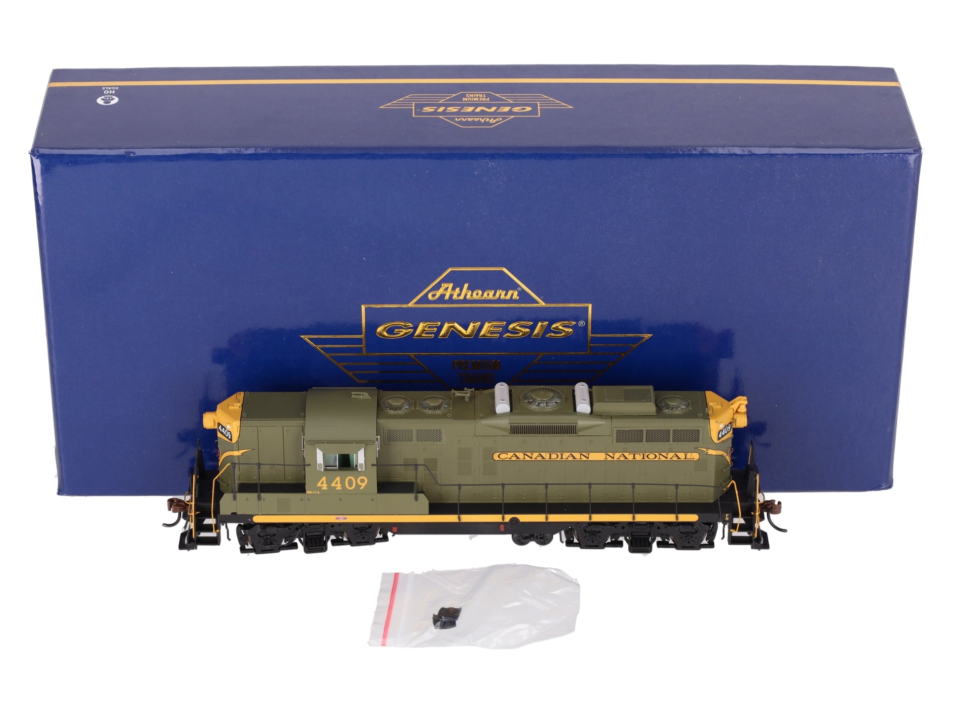 Athearn G62949 HO Canadian National GP9 Diesel Locomotive with DCC & Sound #4409 EX/Box