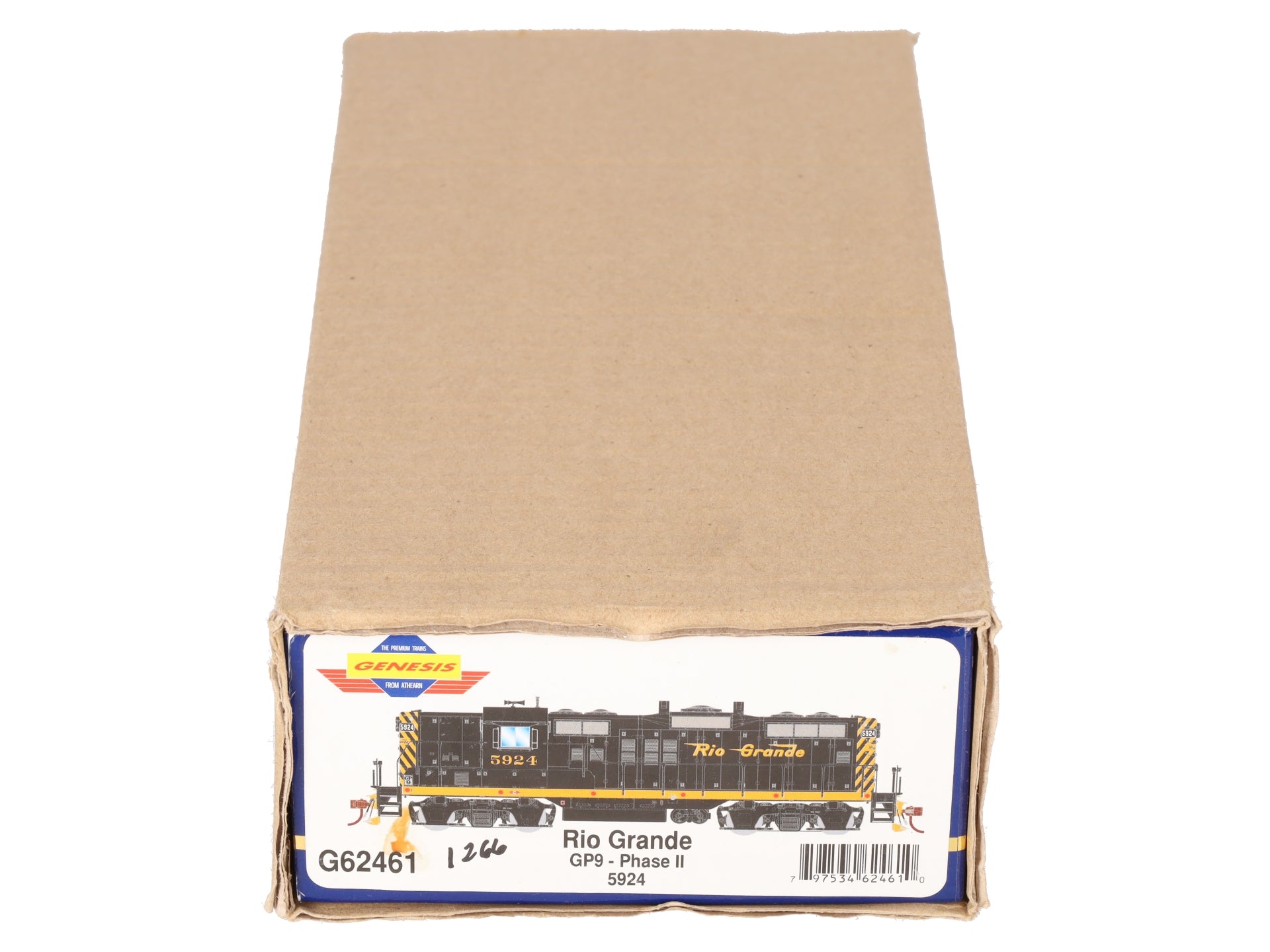 Athearn G62461 HO Scale Rio Grande GP9 Phase II Diesel Locomotive #5924 EX/Box