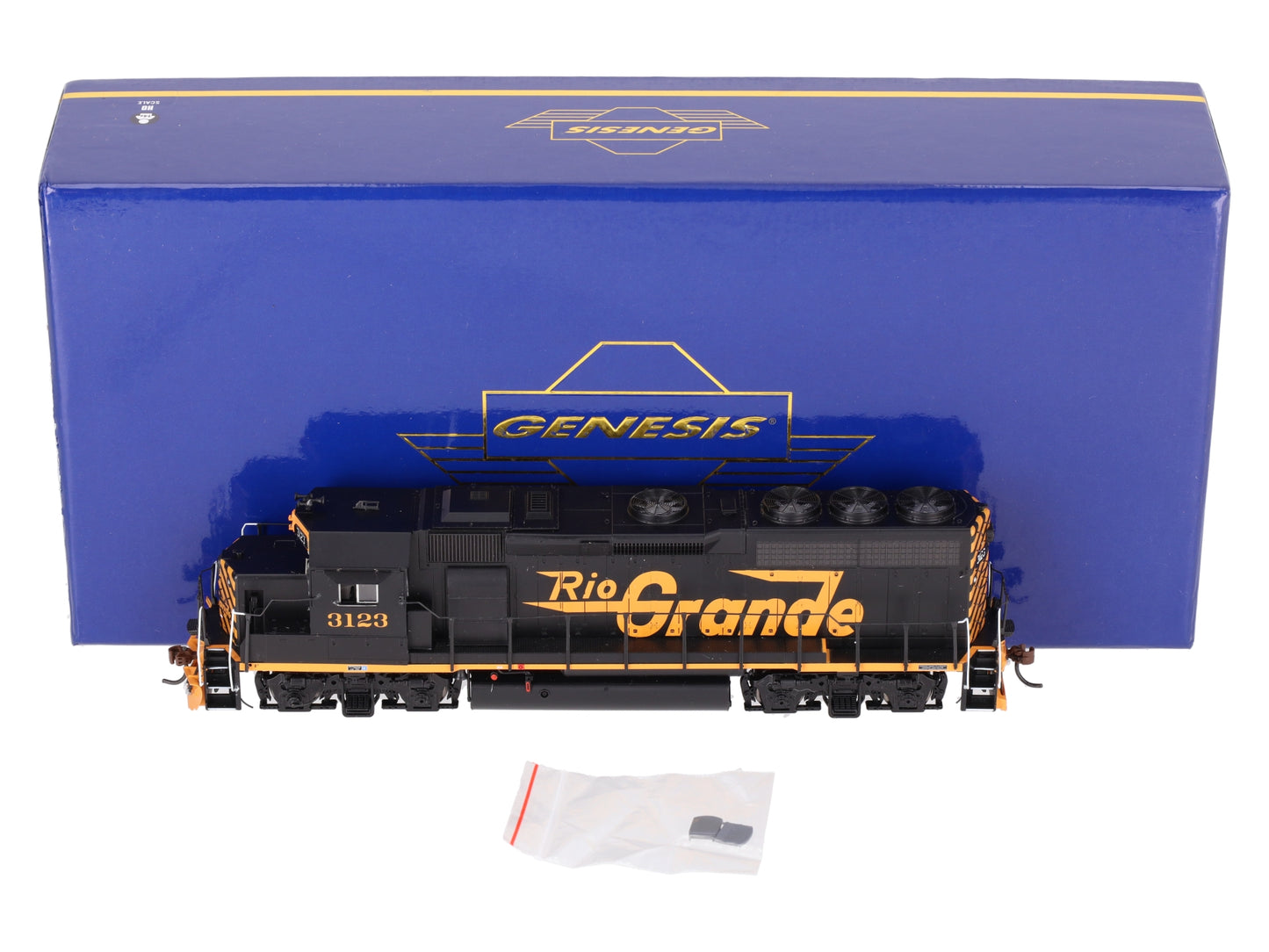 Athearn G40847 HO Rio Grande GP40-2 Diesel Locomotive w/DCC & Sound #3123 EX/Box