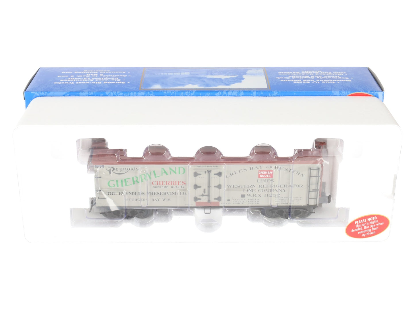 Atlas 6745-2 O Gauge Cherryland Reefer Car #11252 (3 Rail) NIB