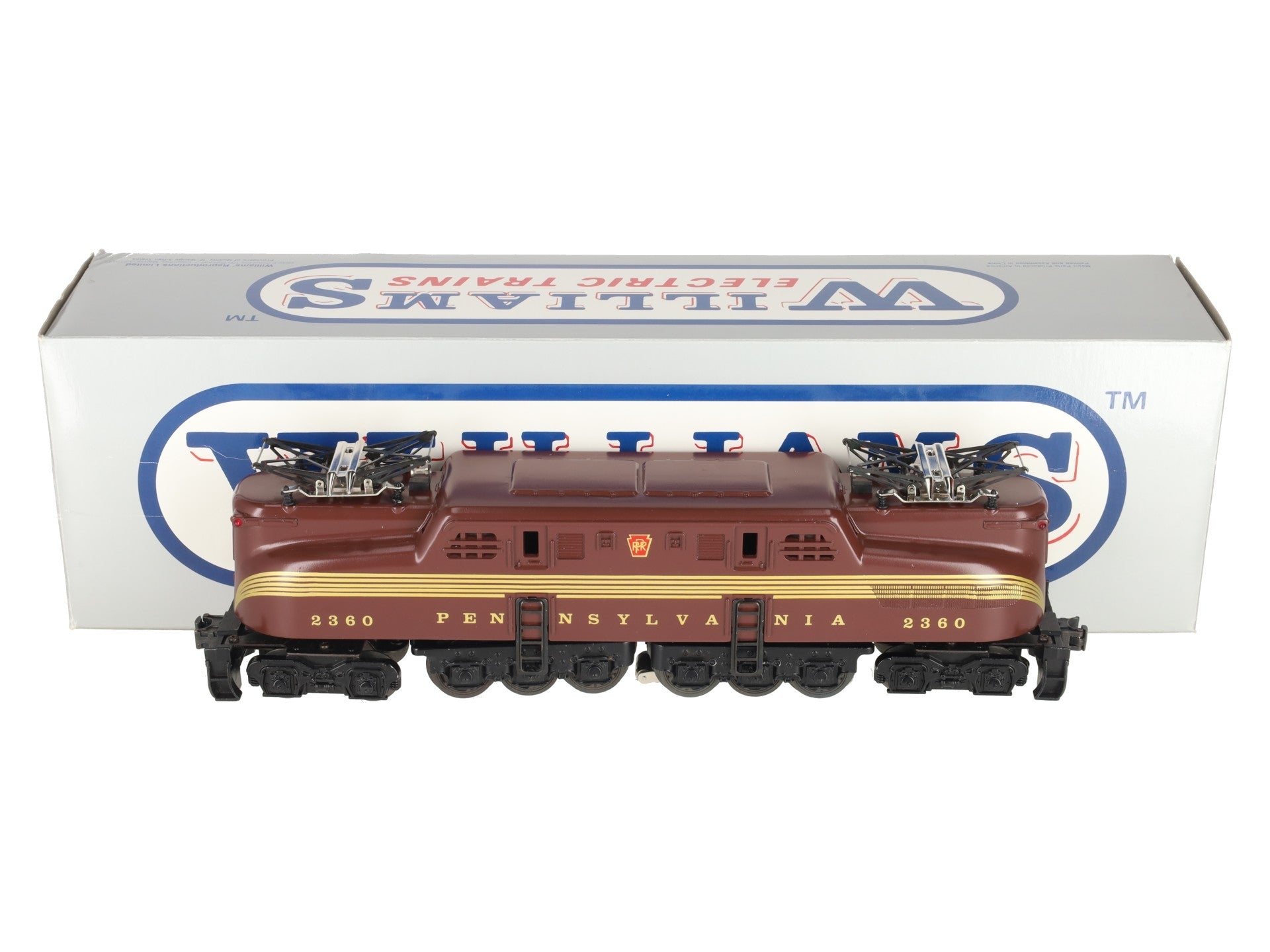 Williams GG-20 O Pennsylvania Tuscan Red 5-Stripe GG-1 Electric Locomotive #2360 EX/Box