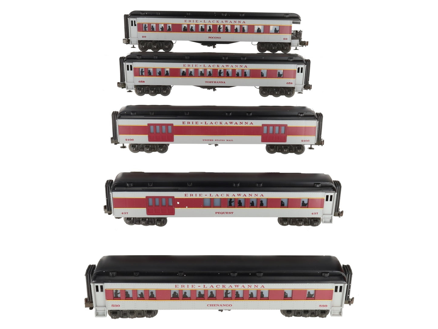 Williams 2510 Erie Lackawanna Madison Passenger 5-Car Set EX