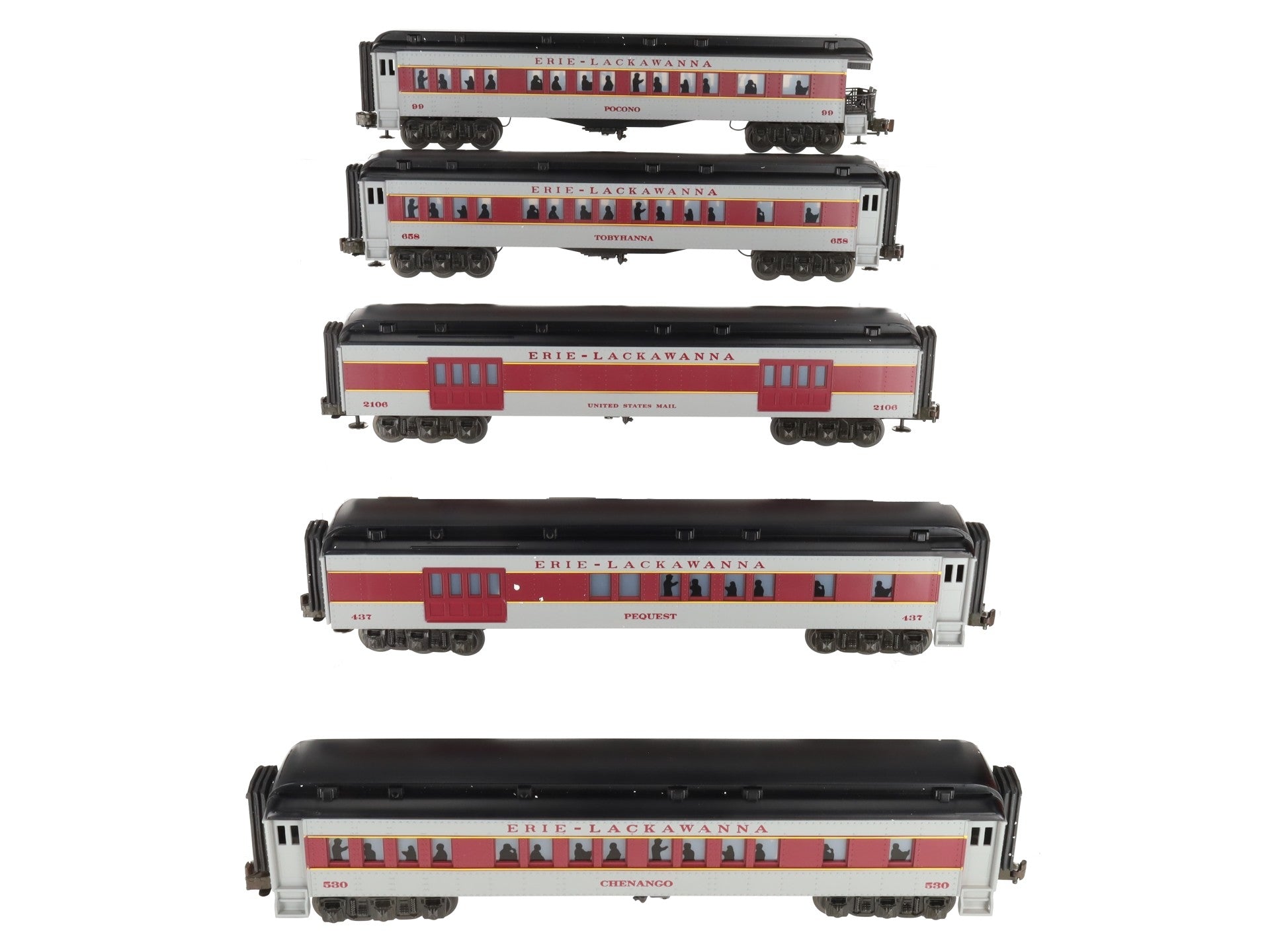 Williams 2510 Erie Lackawanna Madison Passenger 5-Car Set EX