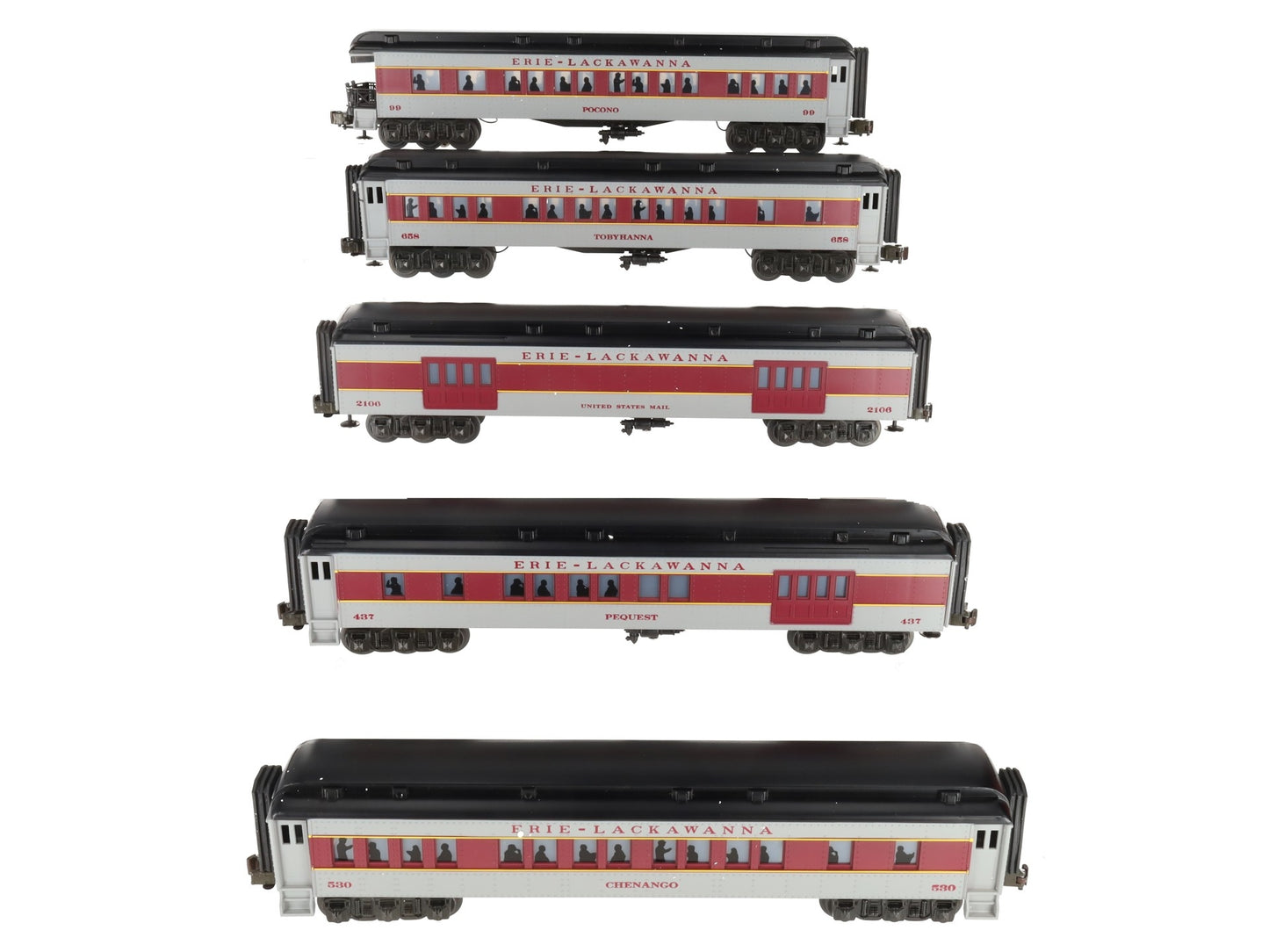 Williams 2510 Erie Lackawanna Madison Passenger 5-Car Set EX
