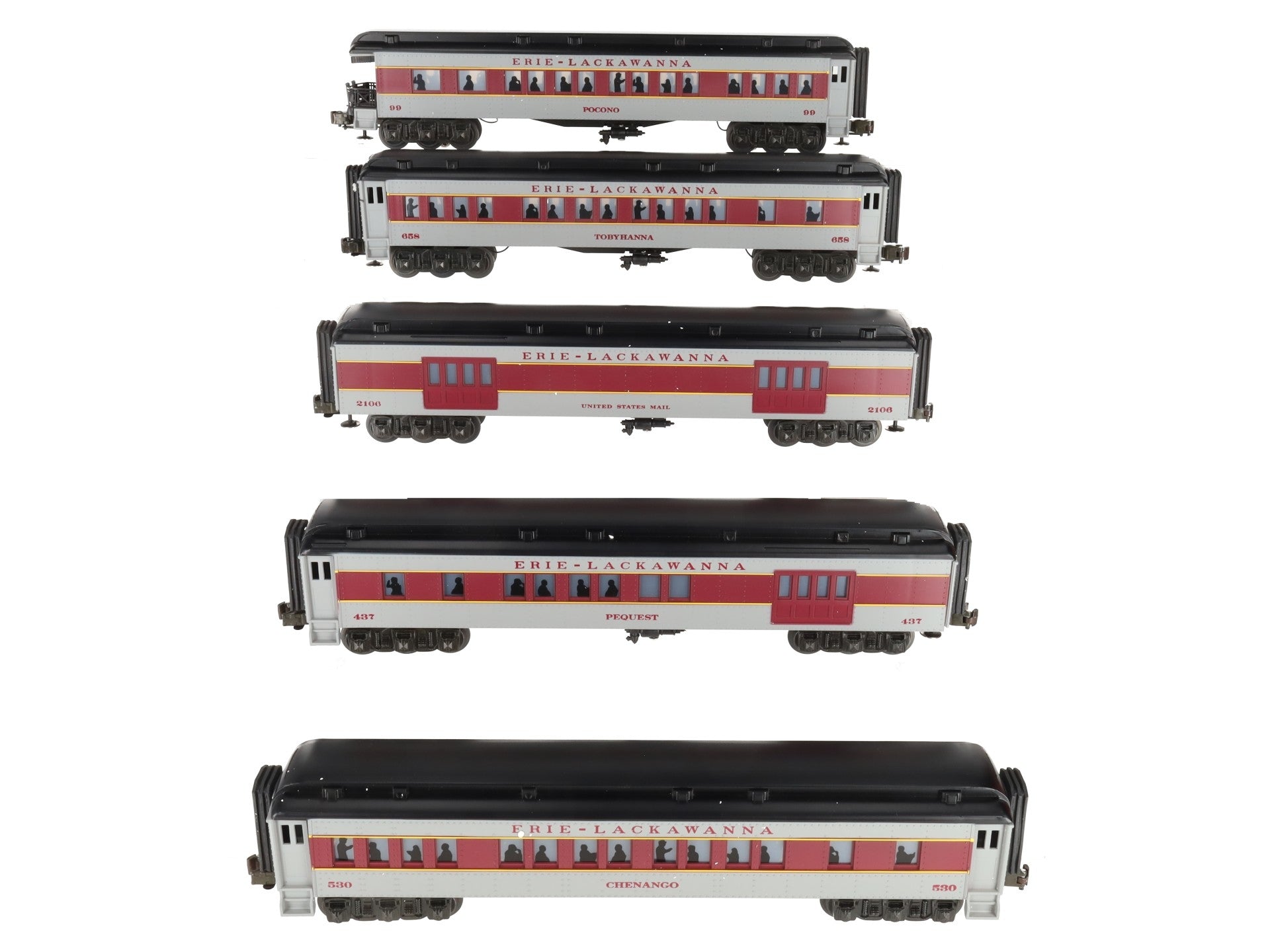 Williams 2510 Erie Lackawanna Madison Passenger 5-Car Set EX