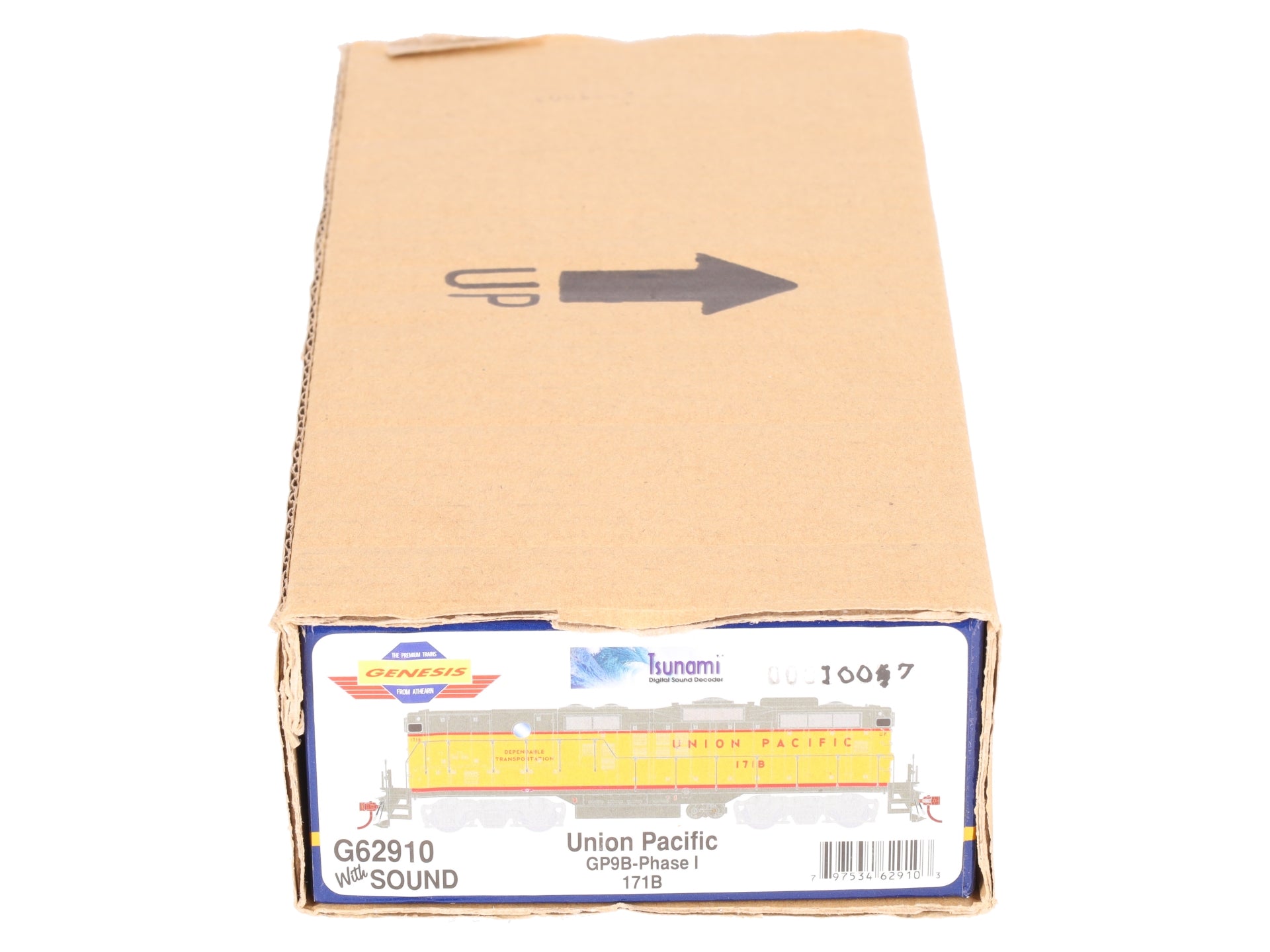 Athearn G62910 HO Union Pacific GP9B w/DCC & Sound #171B EX/Box